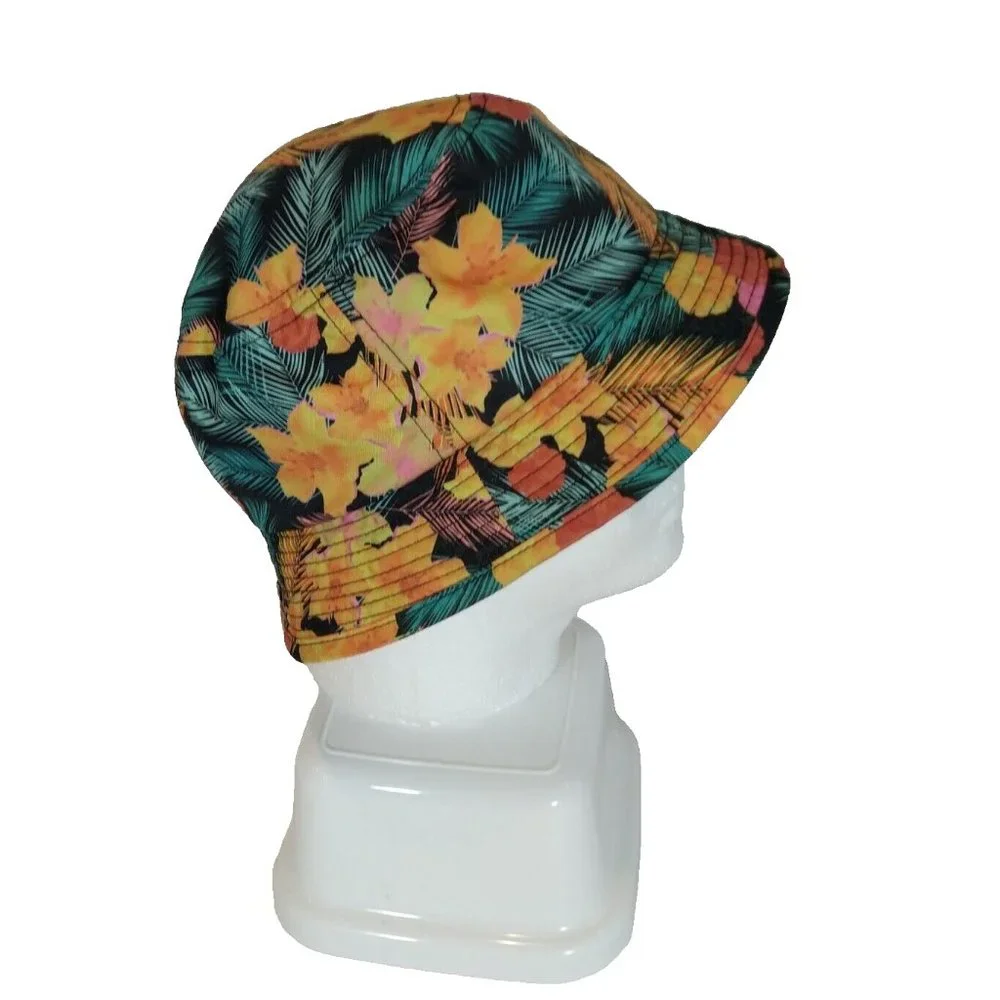 Bozkee Reversable Tropical or Black Boonie‎ Fishing Hunting Sports Cap Hat
